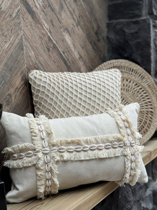 Aberto Design Funda de Cojín Beige 30 x 50 cm Aberto Design Funda de Cojín Beige 30 x 50 cm